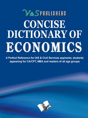 cover image of Concise Dictionary of Economics